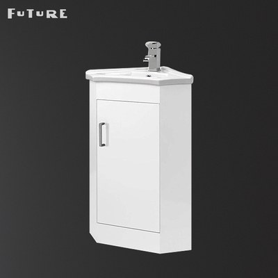 Taşma Önleyici Banyo Dolabı Lavabo Köşe Lavabo Vanity Ünitesi Tek Musluk