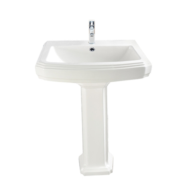 Modern Beyaz Ayaklı Lavabo 500mm Tek Delikli