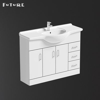 850*475*230mm Banyo Lavabo Dolabı Beyaz Ayaklı Lavabo Ünitesi