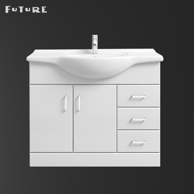 850*475*230mm Banyo Lavabo Dolabı Beyaz Ayaklı Lavabo Ünitesi