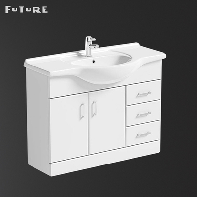 850*475*230mm Banyo Lavabo Dolabı Beyaz Ayaklı Lavabo Ünitesi