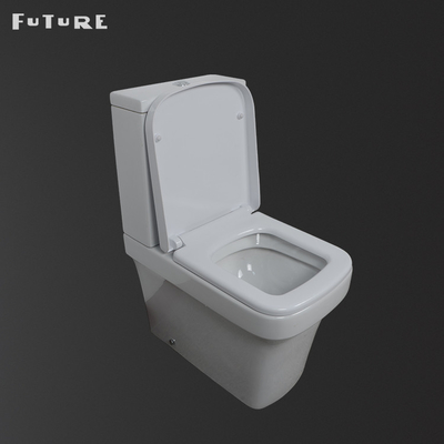 610*357*400MM Kare Yakın Bağlantılı Tuvalet P Tuzak Klozet Çevre Dostu