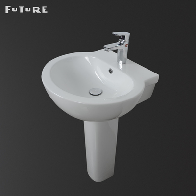 İngiltere Pazarı İçin Korozyon Önleyici 500mm Lavabo ve Ayaklı El Lavabo