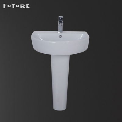 ISO9001 19 İnç Ayaklı Lavabo Seramik Kompakt Ayaklı Lavabo FPB950