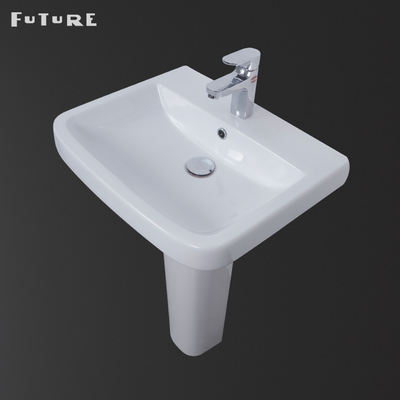 El Yıkama 450mm Lavabo Ve Ayaklı Tek Parça Ayaklı Lavabo Modern Tasarım