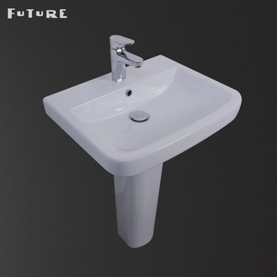 El Yıkama 450mm Lavabo Ve Ayaklı Tek Parça Ayaklı Lavabo Modern Tasarım