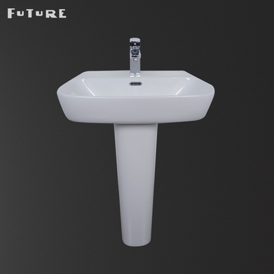 Modern 610mm Geniş Banyo Ayaklı Lavabo Lavabo Elleri Yıkamak İçin Antirust