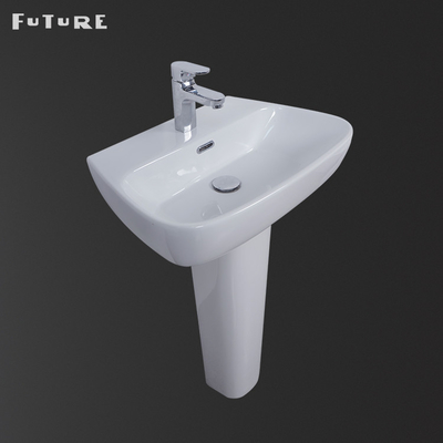 Modern 610mm Geniş Banyo Ayaklı Lavabo Lavabo Elleri Yıkamak İçin Antirust