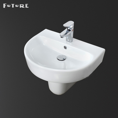 Seramik Tek Parça Ayaklı Lavabo 12 İnç Ayaklı Lavabo Yere Monte