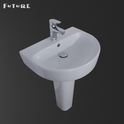 Tek Delik Sqaure Banyo Kaide Havzası 840mm Yüksek 560mm Geniş