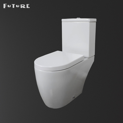 ISO9001 Otomatik Kapanışlı Banyo Tuvalet Seramik Klozet