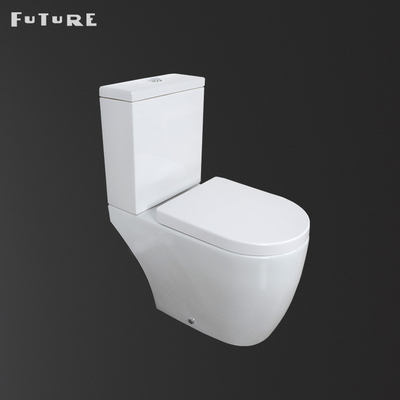 ISO9001 Otomatik Kapanışlı Banyo Tuvalet Seramik Klozet