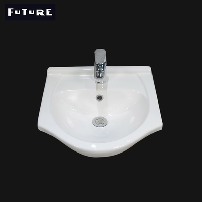 450mm Tek Delikli Seramik El Lavabo Banyo Vanity Lavabo