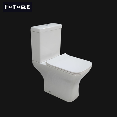 Şık Çerçevesiz Kare Tuvalet Çerçevesiz Yakın Bağlantılı Tuvalet 375mm Genişlik