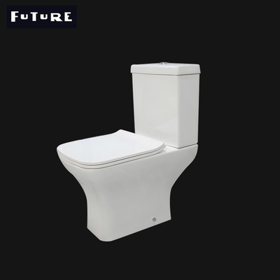 Şık Çerçevesiz Kare Tuvalet Çerçevesiz Yakın Bağlantılı Tuvalet 375mm Genişlik