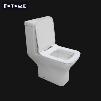 Şık Çerçevesiz Kare Tuvalet Çerçevesiz Yakın Bağlantılı Tuvalet 375mm Genişlik