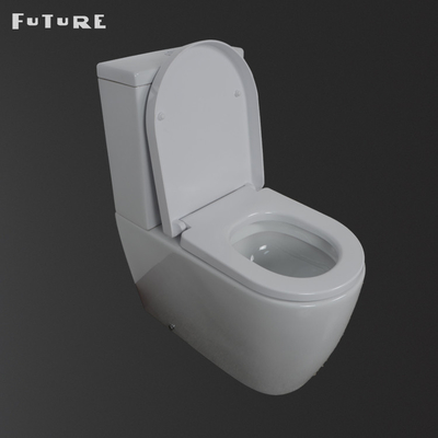420mm Koltuk Yakın Bağlantılı Banyo Klozet Çerçevesiz P Tuzak Klozet