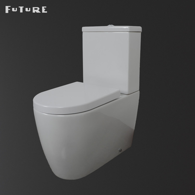 420mm Koltuk Yakın Bağlantılı Banyo Klozet Çerçevesiz P Tuzak Klozet