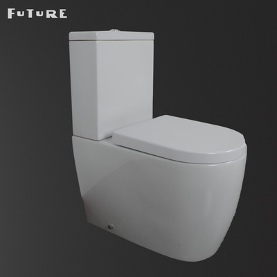 420mm Koltuk Yakın Bağlantılı Banyo Klozet Çerçevesiz P Tuzak Klozet