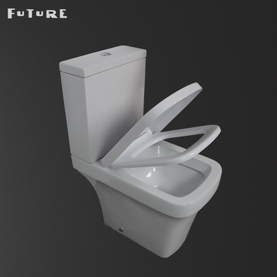 Daire için Washdown Flushing Yakın Bağlantılı Banyo Tuvalet Uzatılmış Kase