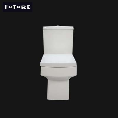 Düşük Gürültülü Kare Kısa Projeksiyonlu Tuvalet 460mm İkili Gömme WC