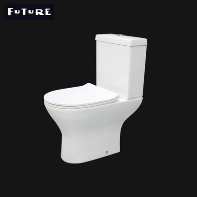 Yerçekimi Flushing Küçük Projeksiyon Klozet 600mm Kompakt Yakın Bağlantılı Klozet