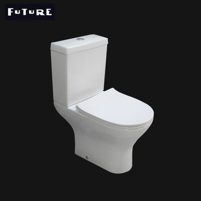 Yerçekimi Flushing Küçük Projeksiyon Klozet 600mm Kompakt Yakın Bağlantılı Klozet
