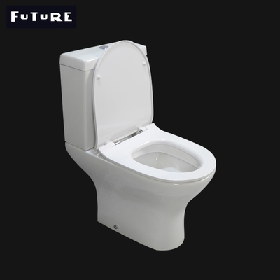 Yerçekimi Flushing Küçük Projeksiyon Klozet 600mm Kompakt Yakın Bağlantılı Klozet