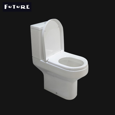 P Trap Yakın Akuple Konfor Yükseklik Klozet İki Parça Klozet 610*357*400MM