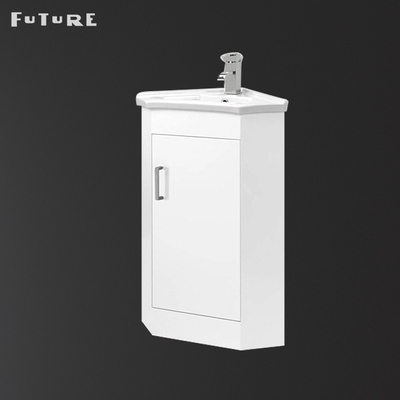 Taşma Önleyici Banyo Dolabı Lavabo Köşe Lavabo Vanity Ünitesi Tek Musluk