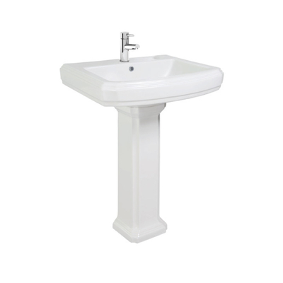 Taşma Önleyici Banyo Ayaklı Lavabo Modern Ayaklı Lavabo Tek Musluk