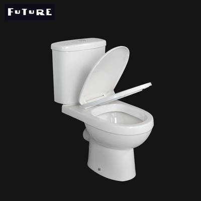 UPC Yakın Bağlantılı Banyo Tuvalet Seramik WC 380mm Geniş Banyo Vitrifiye