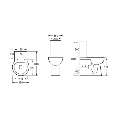 Pürüzsüz İç Duvar Banyo Tuvalet Modern Seramik Klozet UPC Sertifikası