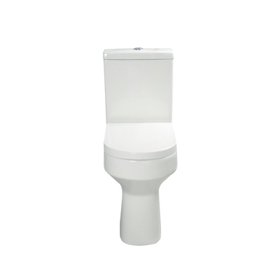 Cilalı Seramik Beyaz Yakın Bağlantılı Banyo Tuvalet Sessiz Stabilize