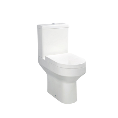 Cilalı Seramik Beyaz Yakın Bağlantılı Banyo Tuvalet Sessiz Stabilize