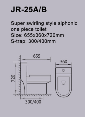 Superswirl Gömme Sifonik Klozet Su Koruma Filipin Su Dolabı ISO9001