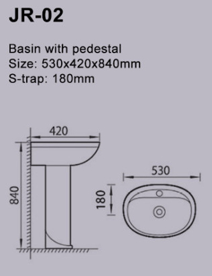 El Yıkama Modern Ayaklı Lavabo Tek Musluk Delikli Lavabo Filipin Lavabo
